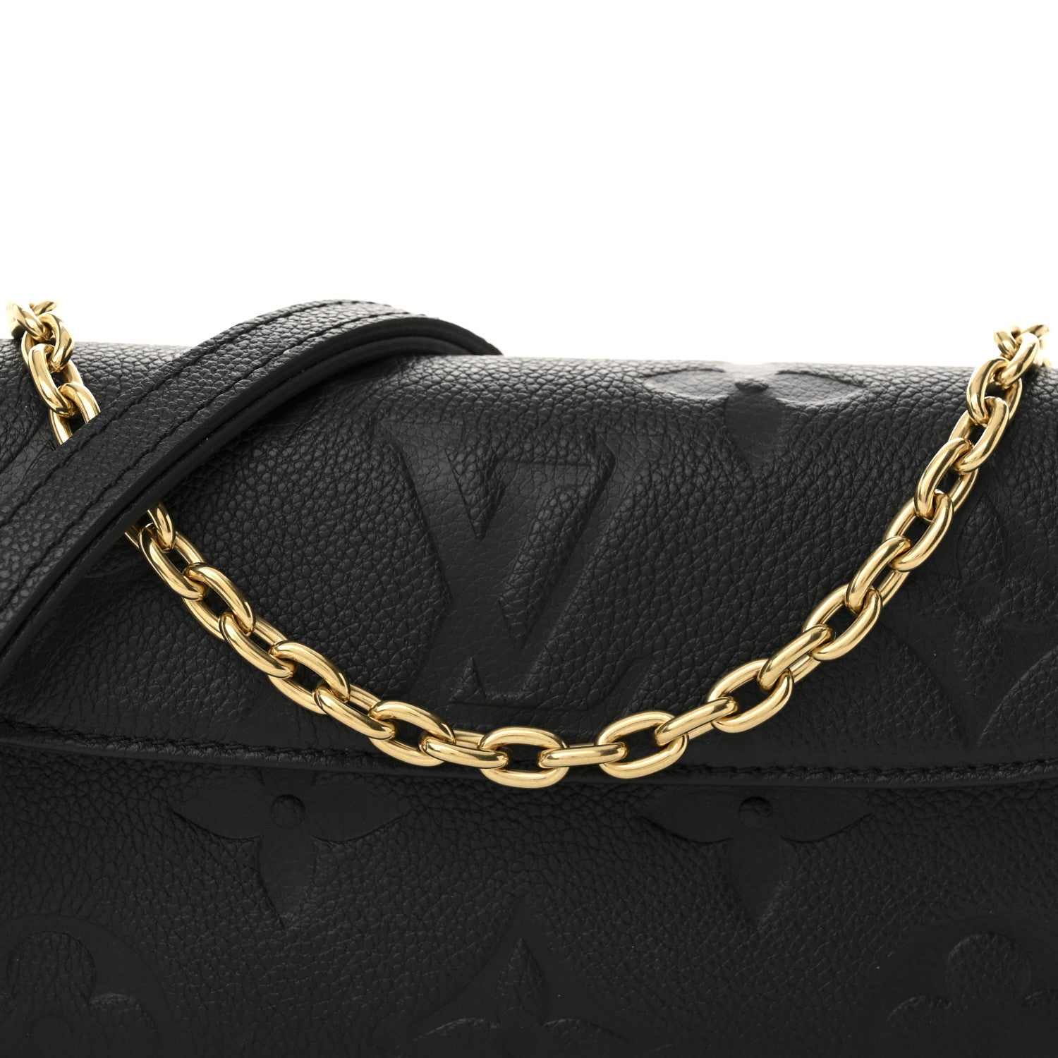 Louis Vuitton Empreinte Monogram Giant Ivy Wallet On Chain Black 7 of 10