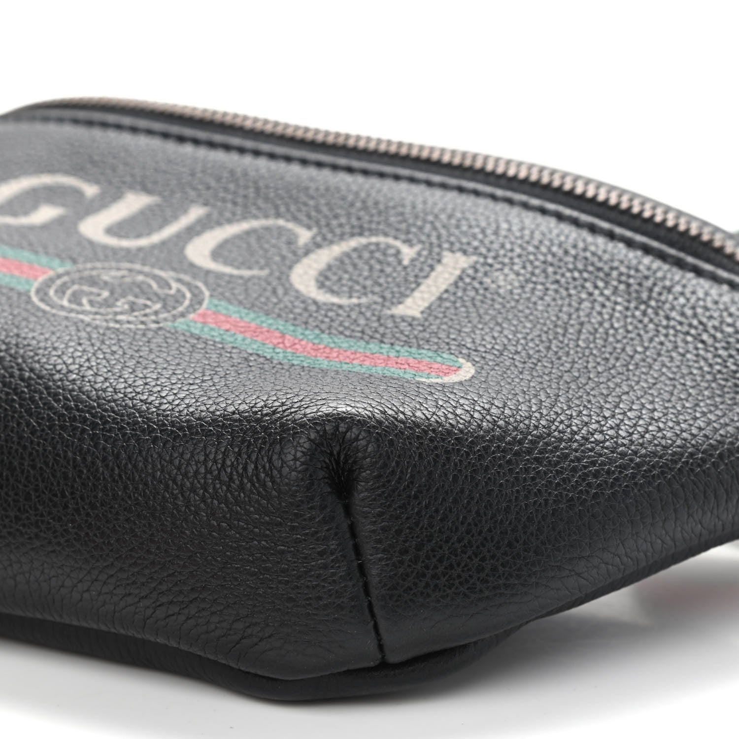 Gucci Grained Calfskin Small Logo Belt Bag Black 9 of 10