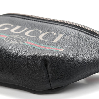 Gucci Grained Calfskin Small Logo Belt Bag Black 9 of 10