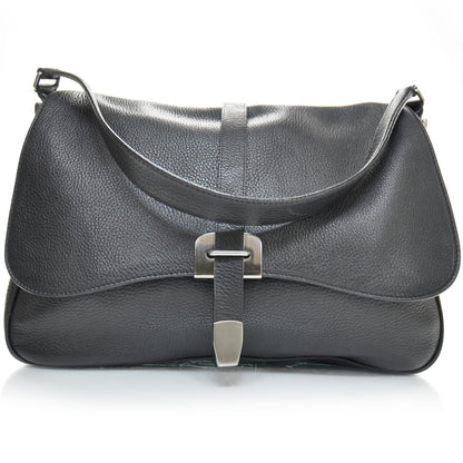 Prada Leather Large Shoulder Bag Nero Black 1 of 9
