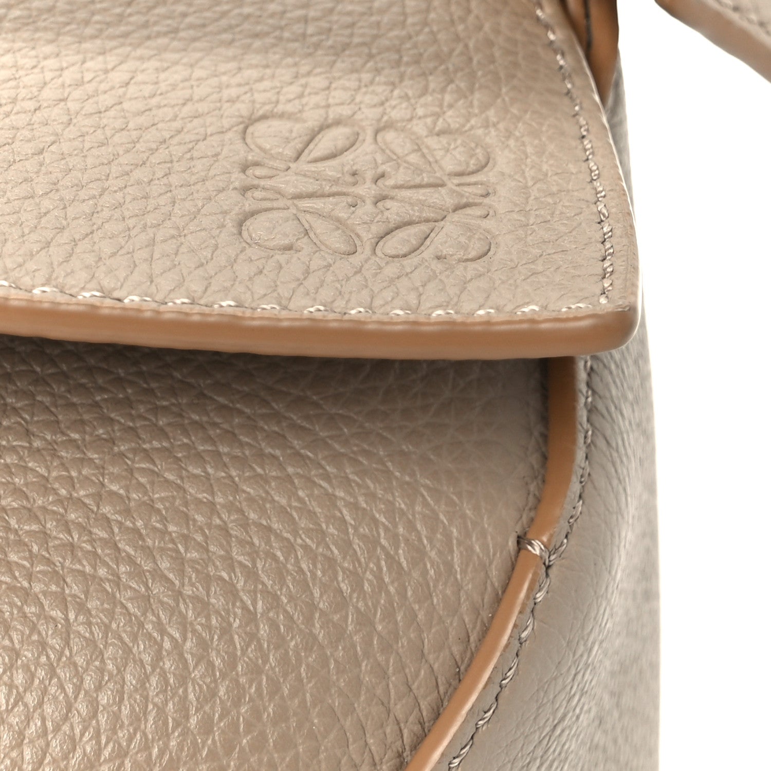 Loewe Grained Calfskin Small Puzzle Edge Bag Sand 8 of 12