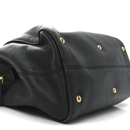 Fendi Vitello Dolce Marmol Large Chameleon Tote Black 9 of 10