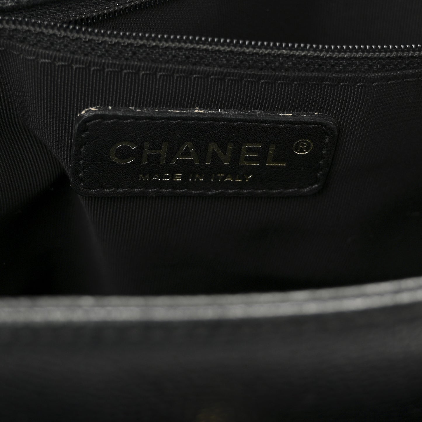 Calfskin Cerf Executive Shopper Tote Black