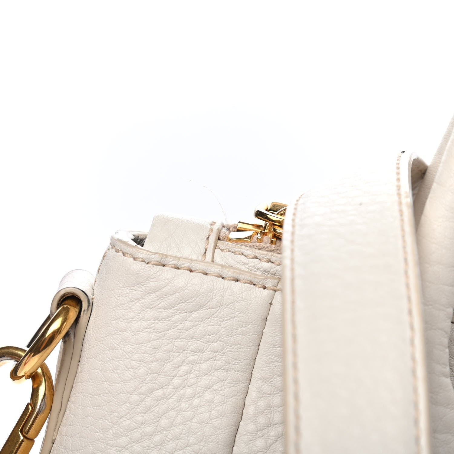 Prada Vitello Daino Shoulder Bag White 14 of 14