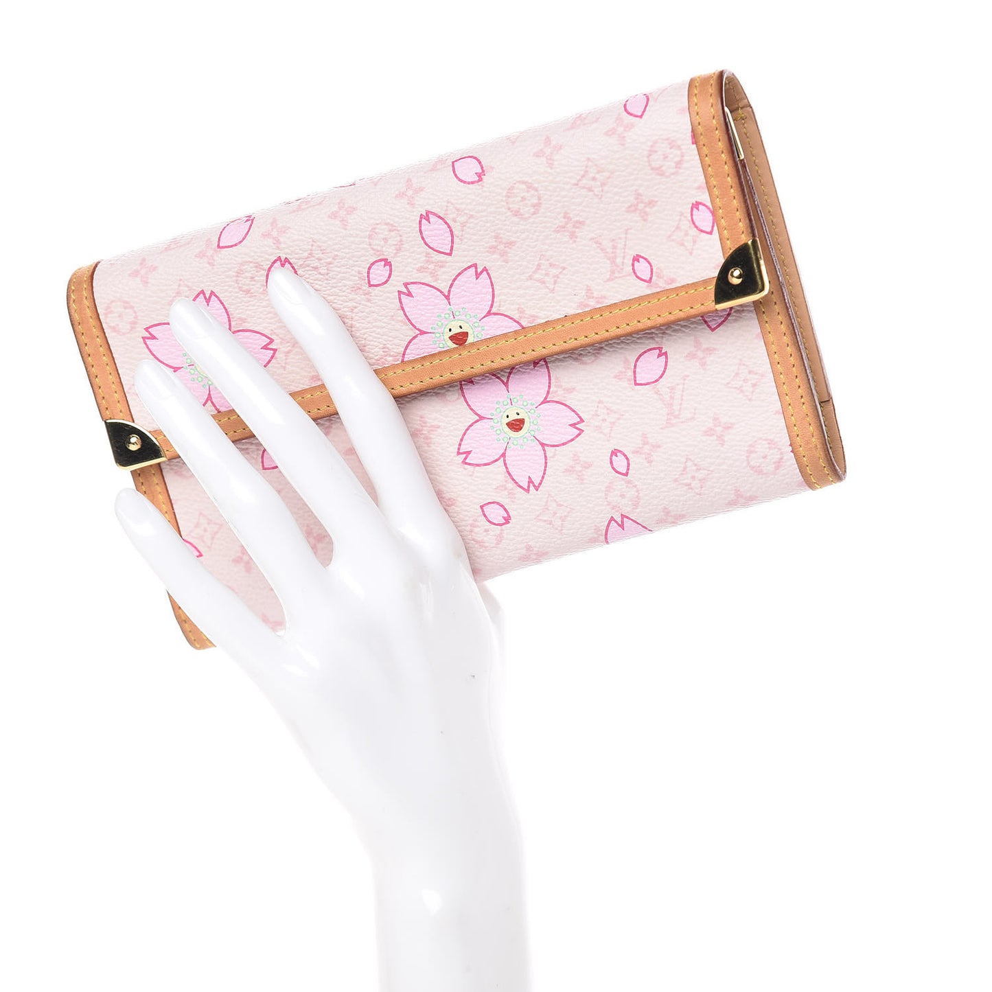 Monogram Cherry Blossom Porte Tresor International Wallet Pink