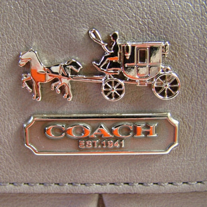 FASHIONPHILE COACHLeatherMadisonSABRINAToteBagGrey 6 of 10
