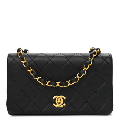 Chanel Lambskin Quilted Small Single Flap Bag Black 1 of 13