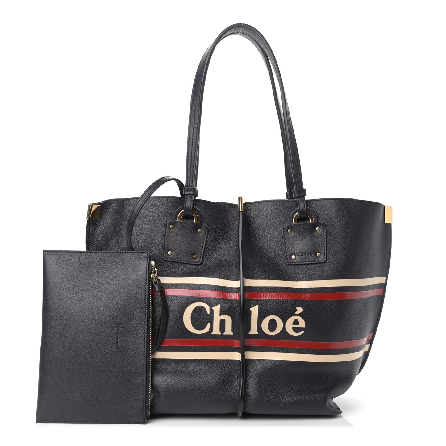 Smooth Calfskin Medium Vick Tote Full Blue