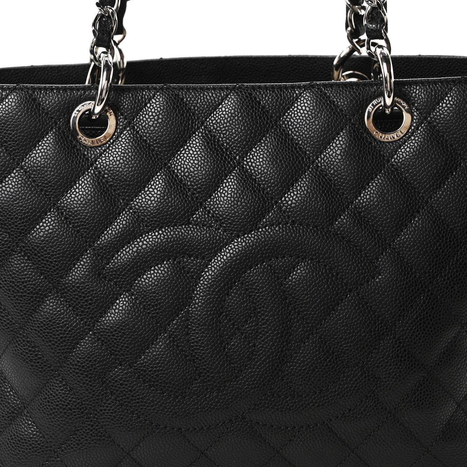 Chanel Caviar Quilted Grand Shopping Tote GST Black 8 of 10