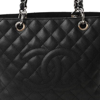 Chanel Caviar Quilted Grand Shopping Tote GST Black 8 of 10
