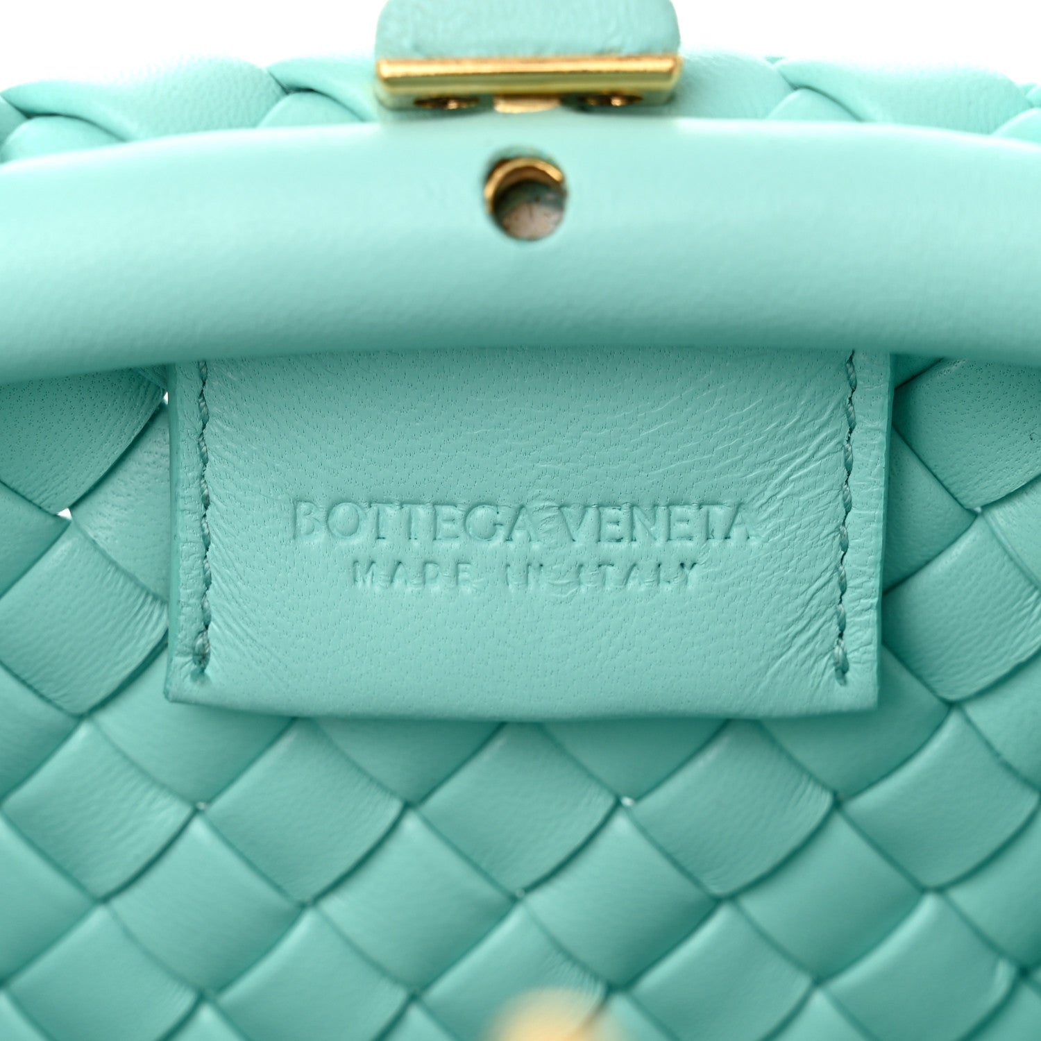 Bottega Veneta Nappa Intreccio Mini Padded Handle Bag Celadon 6 of 9
