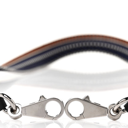 Hermes Toile Swift 25mm Sangle Cavale Shoulder Strap Terre Battue Bleu Indigo Black 3 of 4