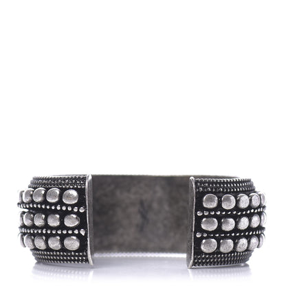 Saint Laurent Brass Marrakech Motif Bracelet Silver 3 of 4