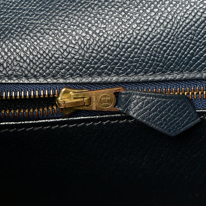 Hermes Courchevel Retourne Kelly 28 Bleu Marine 26 of 48