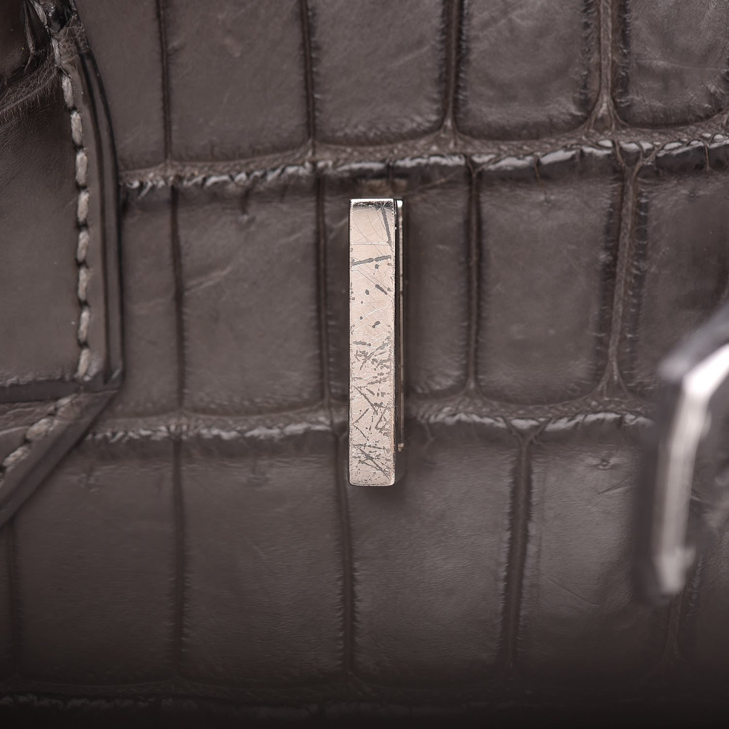 Hermes Matte Niloticus Crocodile Birkin 30 Gris Elephant 12 of 45