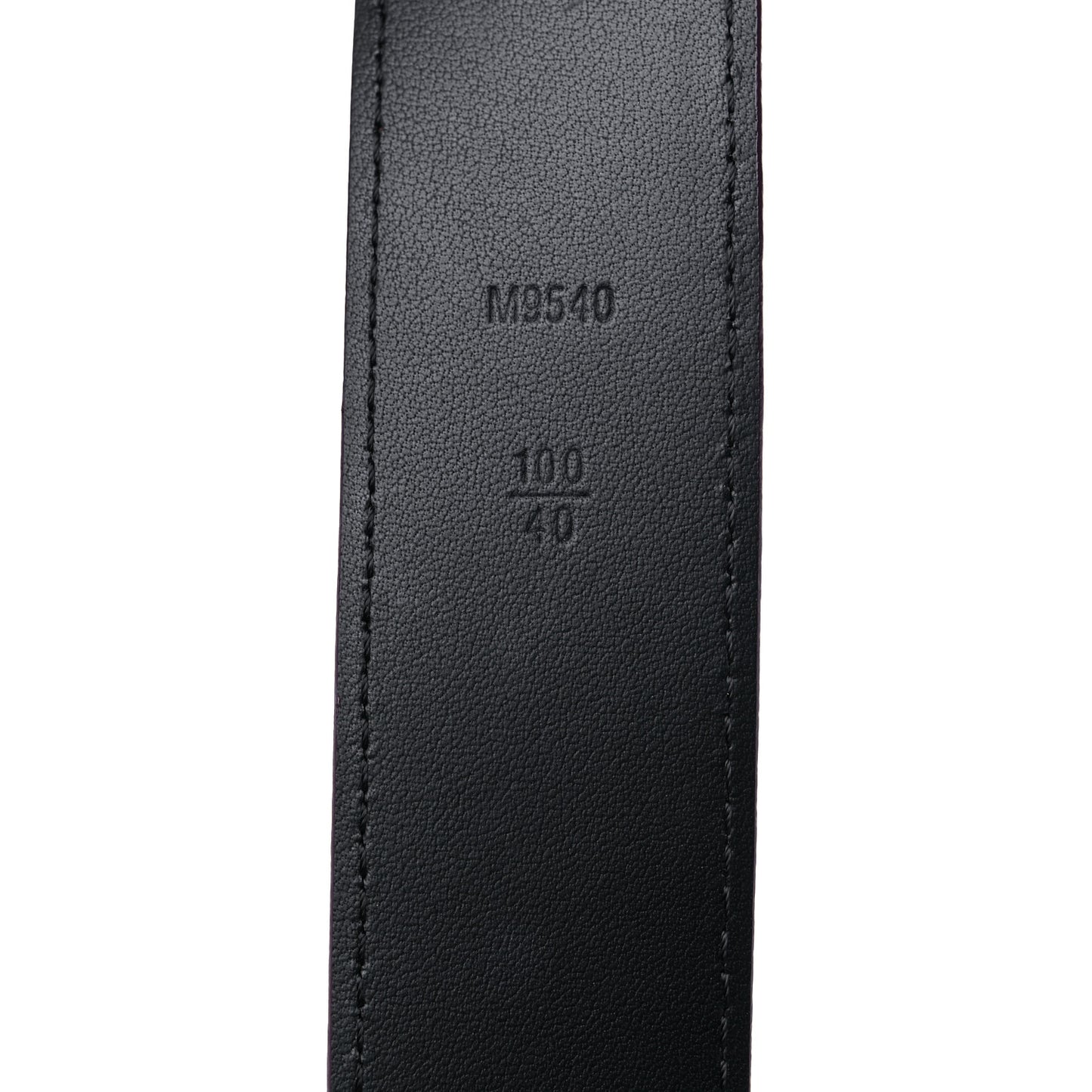 Suede Calfskin Mini Damier Belt 100 40 Bordeaux