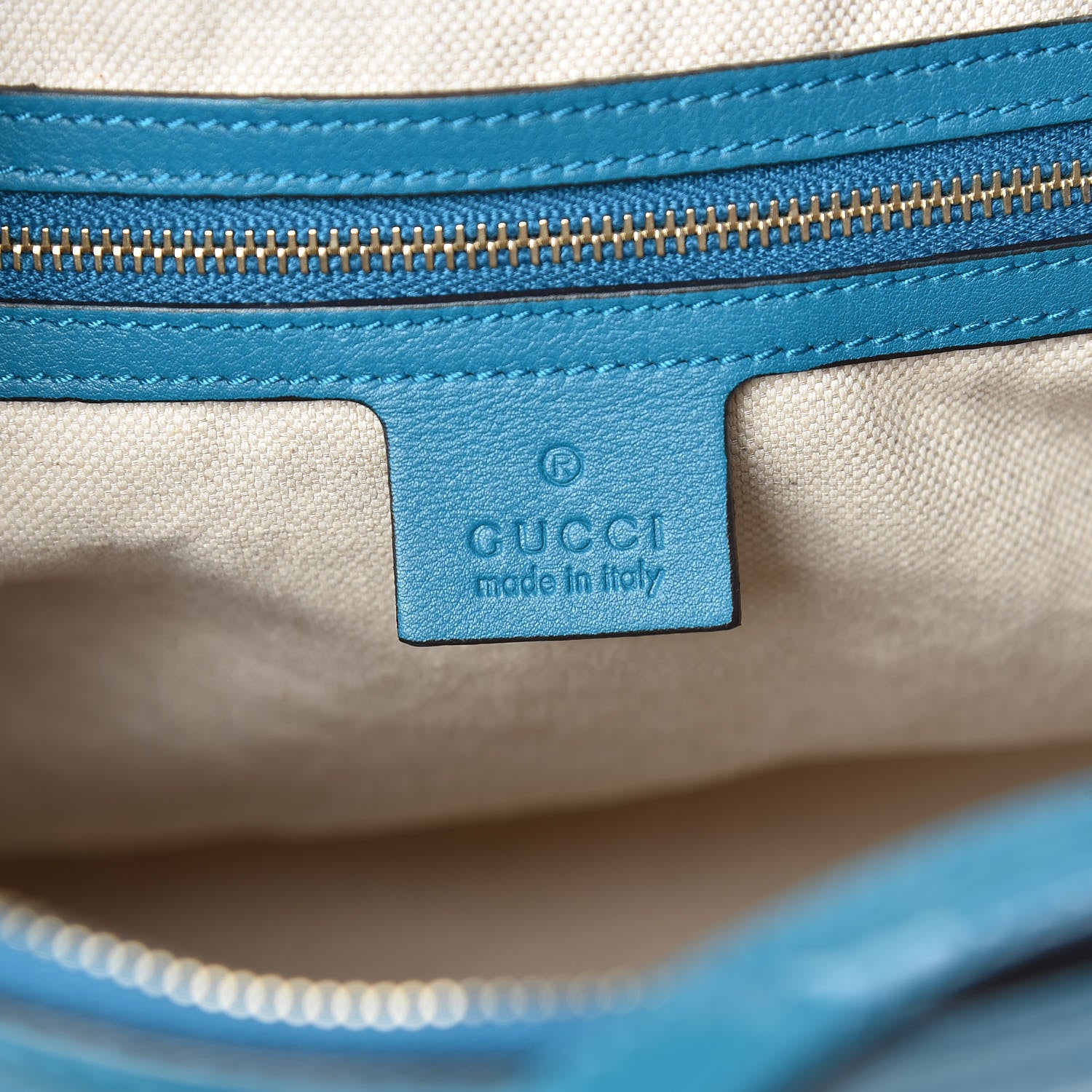 Gucci Patent Microguccissima Medium Nice Top Handle Dome Bag Deep Cobalt 6 of 9
