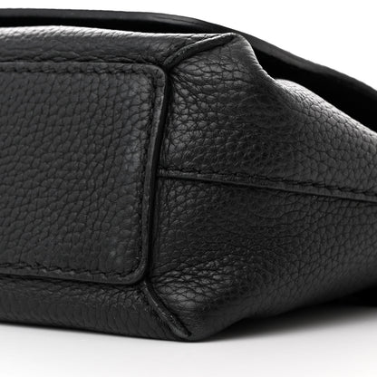 Burberry Signature Grain Medium Burleigh Crossbody Bag Black 10 of 12