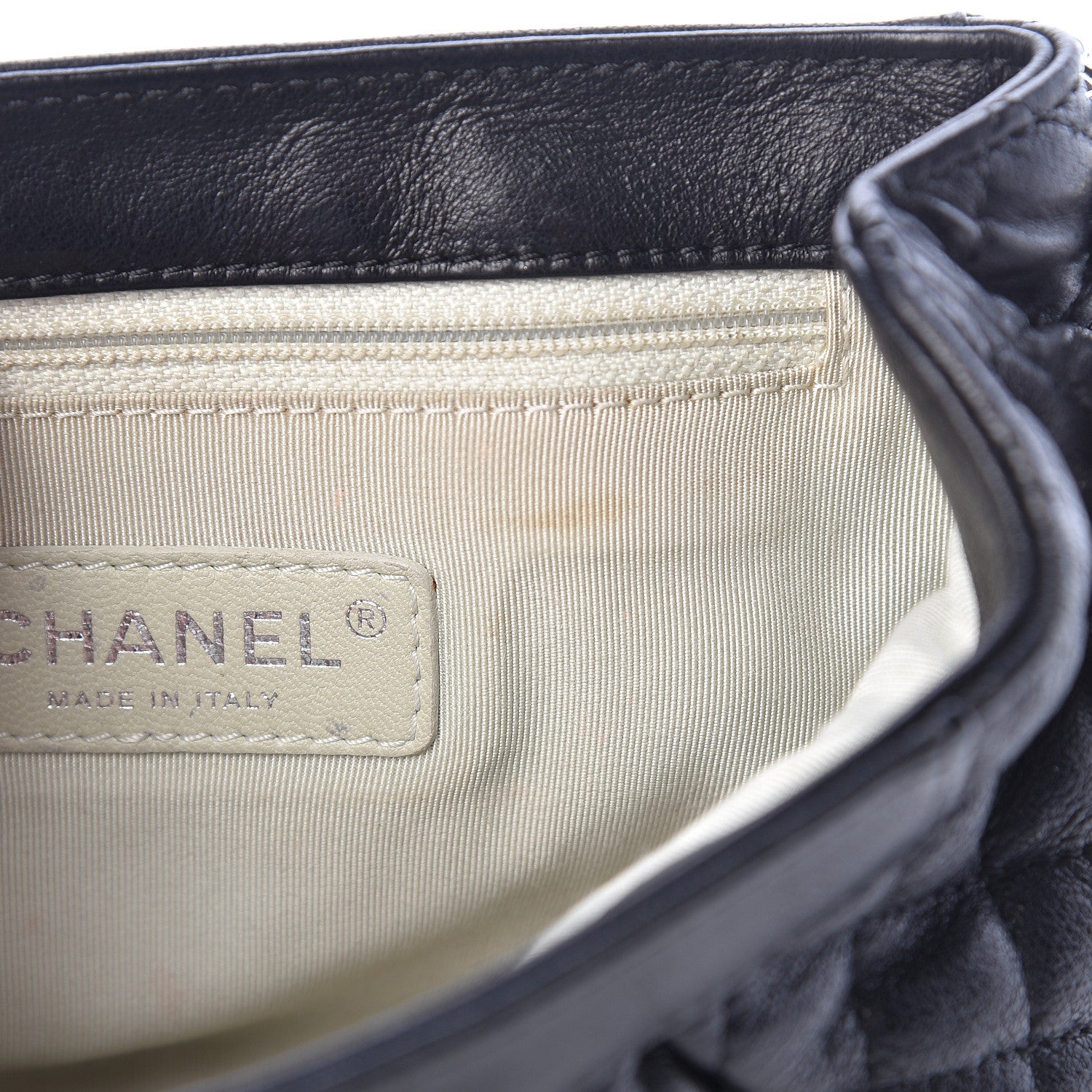 Chanel Washed Lambskin Quilted Mini Chain Around Flap Black 9 of 13