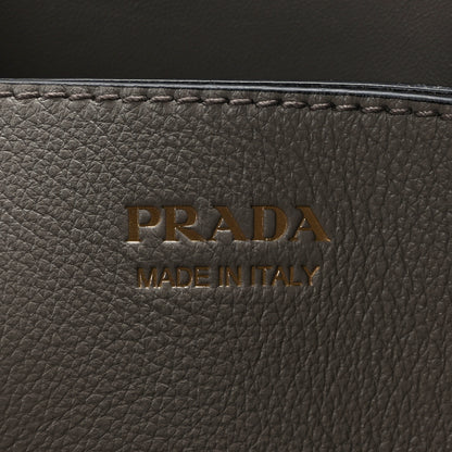 Prada Soft Grained Calfskin Vitello Small Buckle Bag Argilla 5 of 10