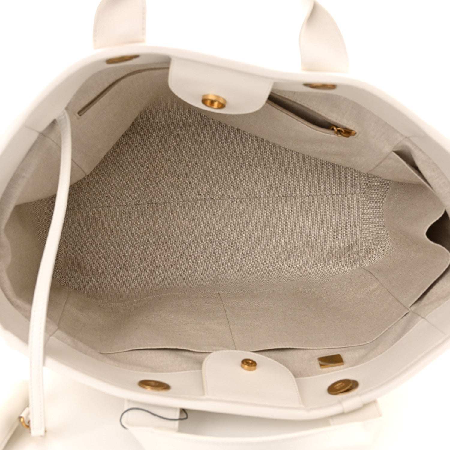 Chanel Calfskin Medium Deauville Tote White Multicolor 5 of 14
