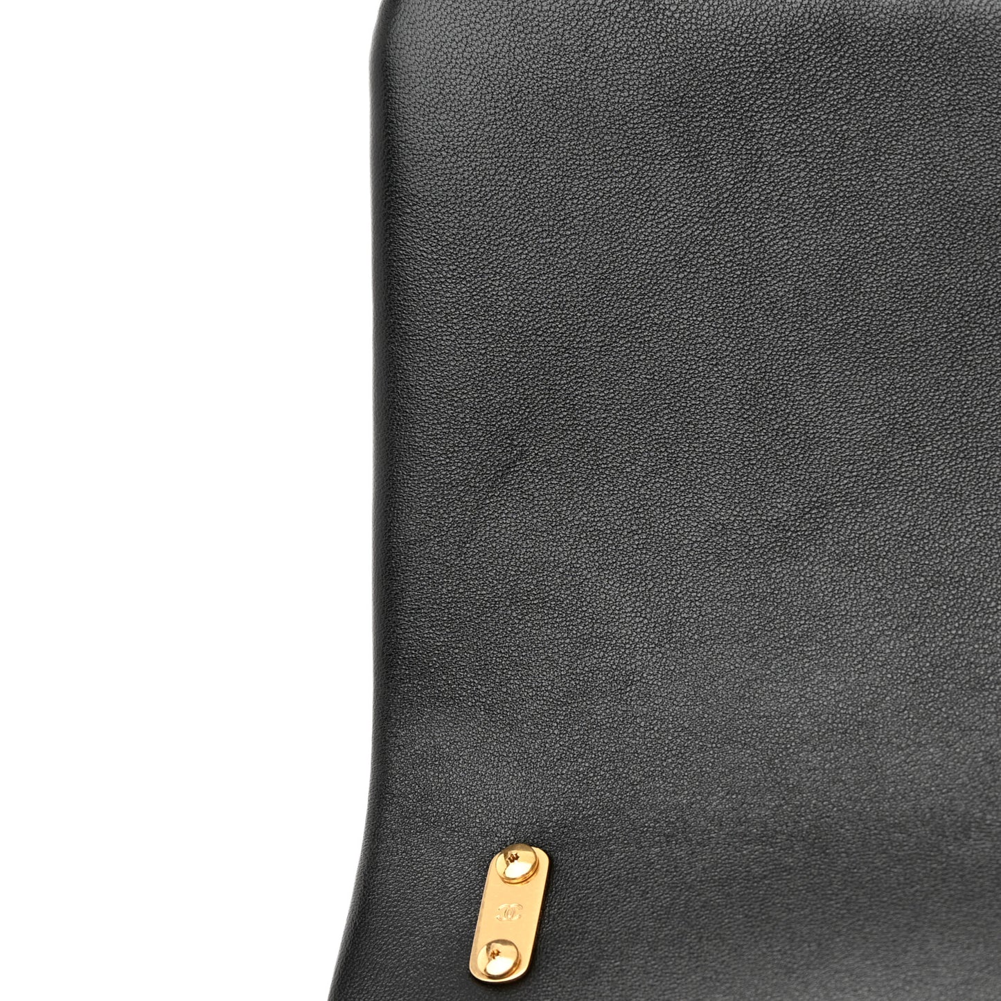 Lambskin Quilted Large CC Funky Town Flap Black