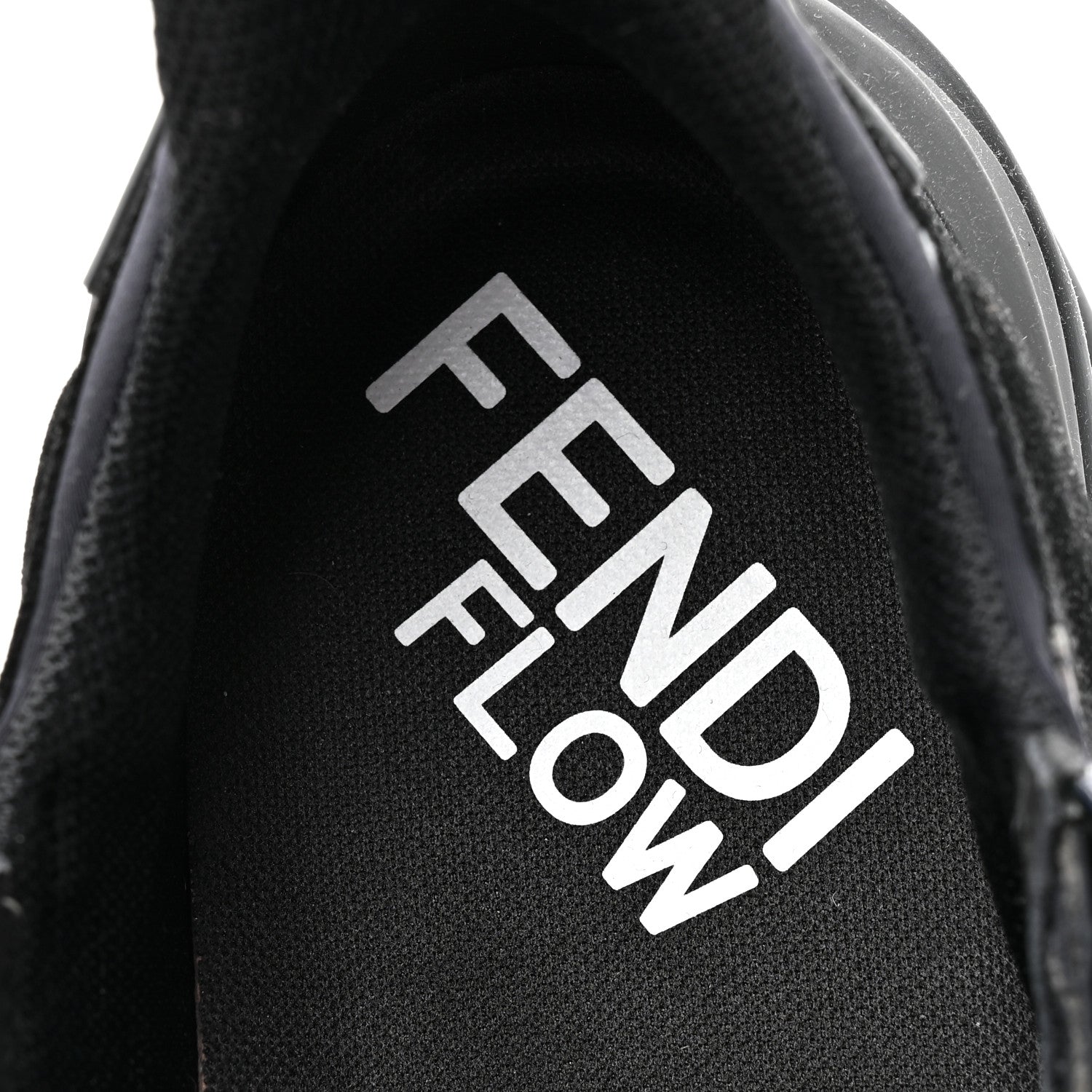 Fendi Calfskin Suede Snakeskin Mens Fendi Flow Low Top Sneakers 12 Asfalto Black Tabacco 7 of 9