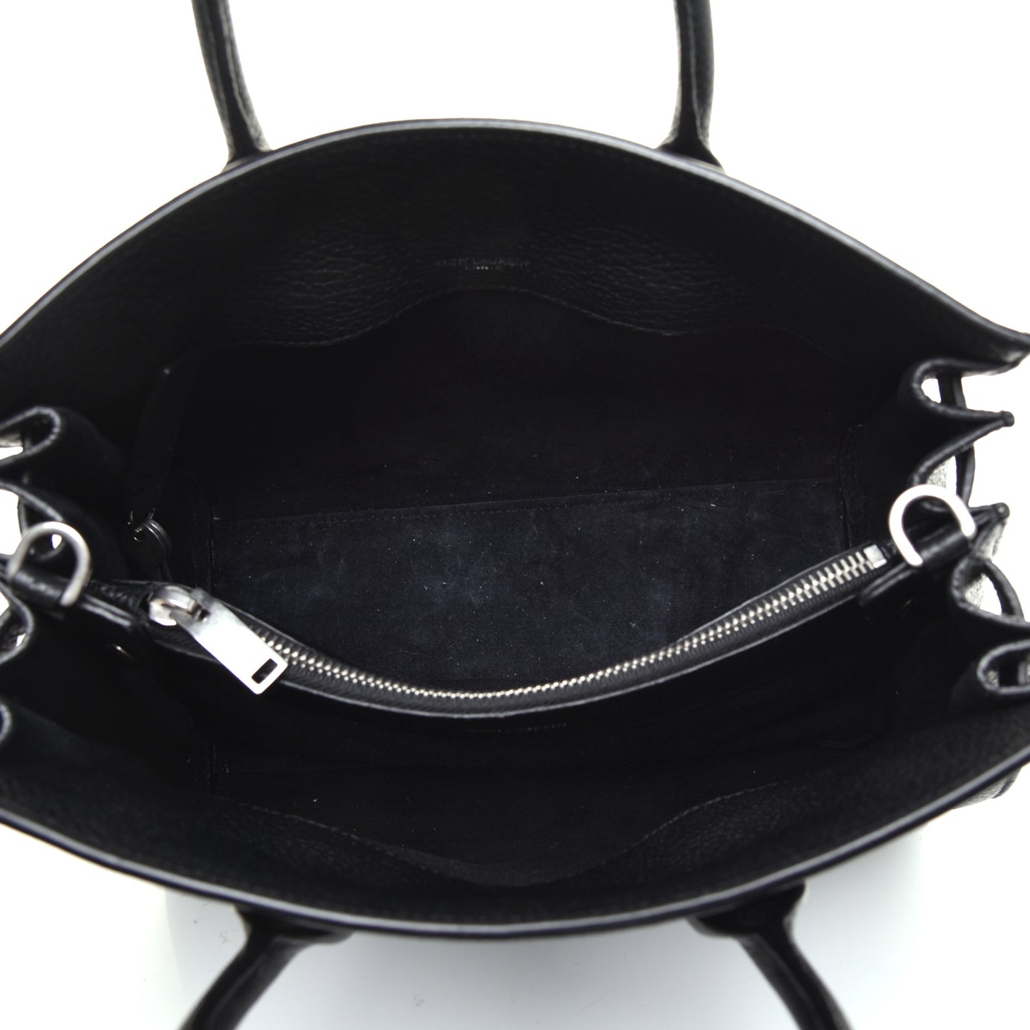 Grained Calfskin Baby Supple Sac De Jour Black
