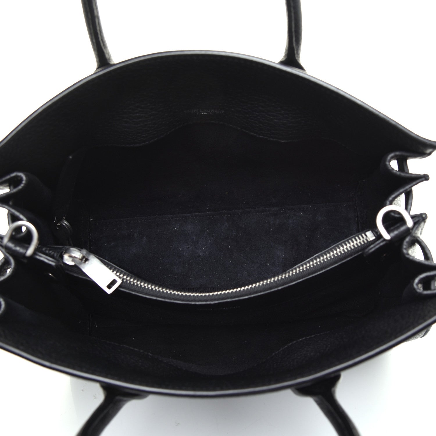 Saint Laurent Grained Calfskin Baby Supple Sac De Jour Black 5 of 8