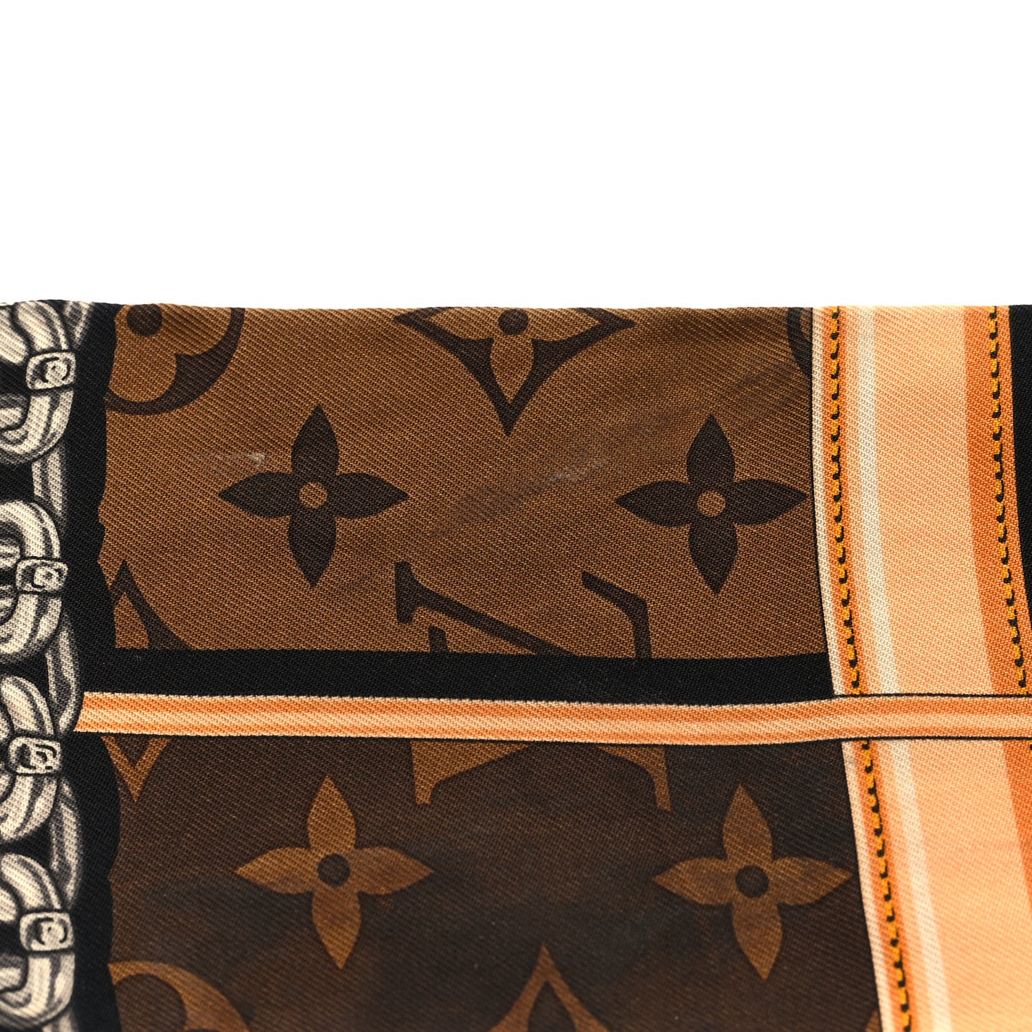 Louis Vuitton Silk Monogram Confidential Bandeau Brown 4 of 6
