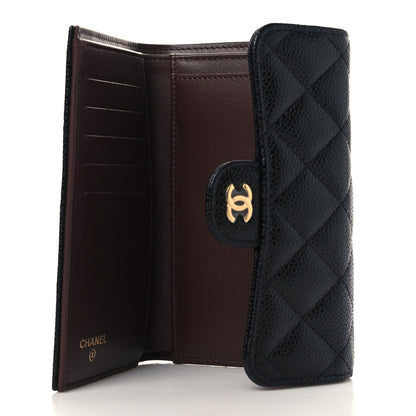 Chanel Caviar Quilted Medium Flap Wallet Black 5 of 9