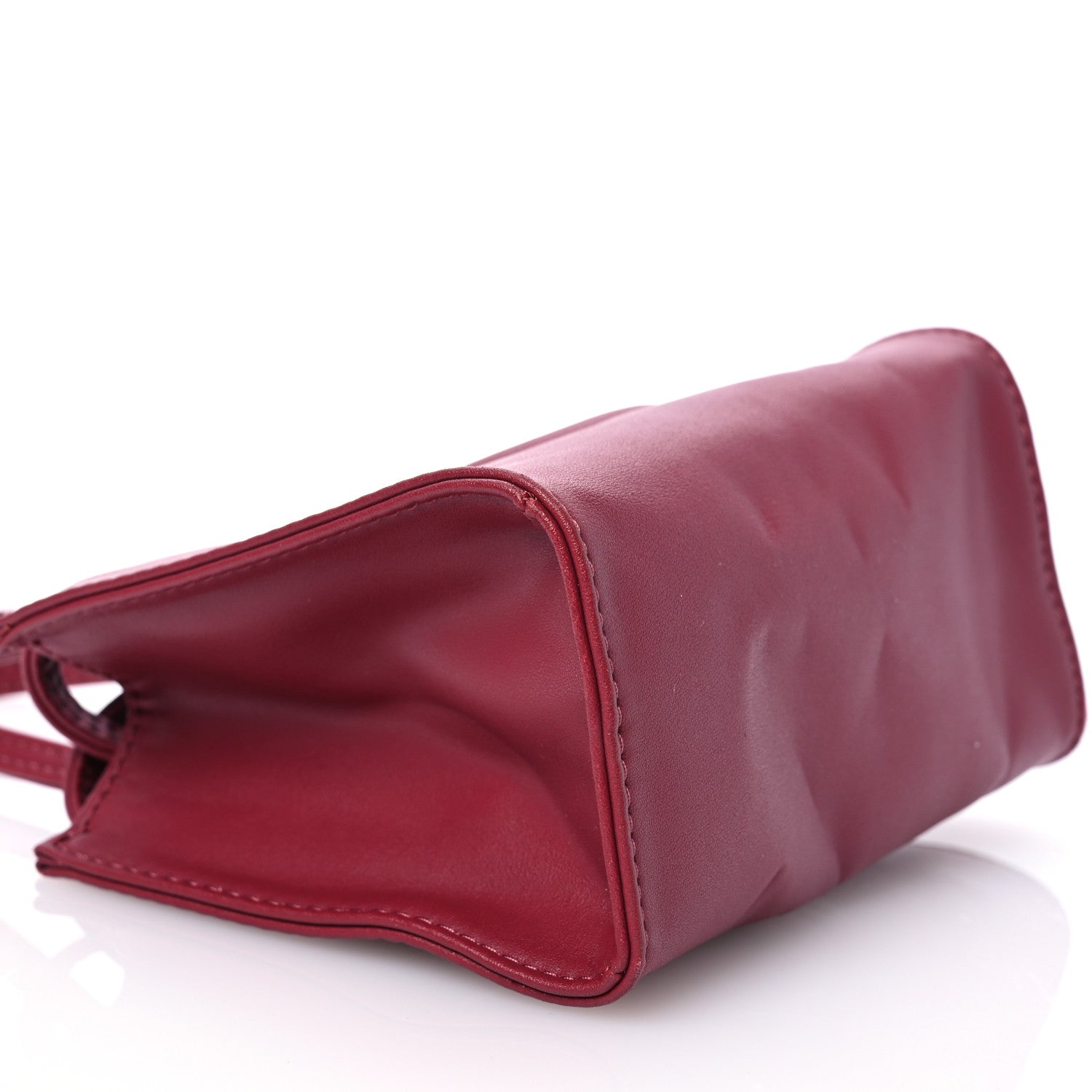 Telfar Vegan Leather Small Shopping Bag Oxblood 9 of 15