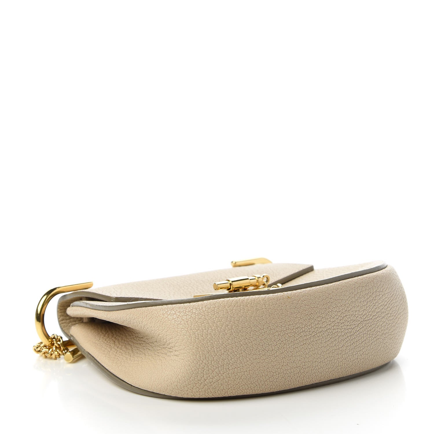 Chloe Grained Lambskin Drew Shoulder Bag Abstract White 3 of 8
