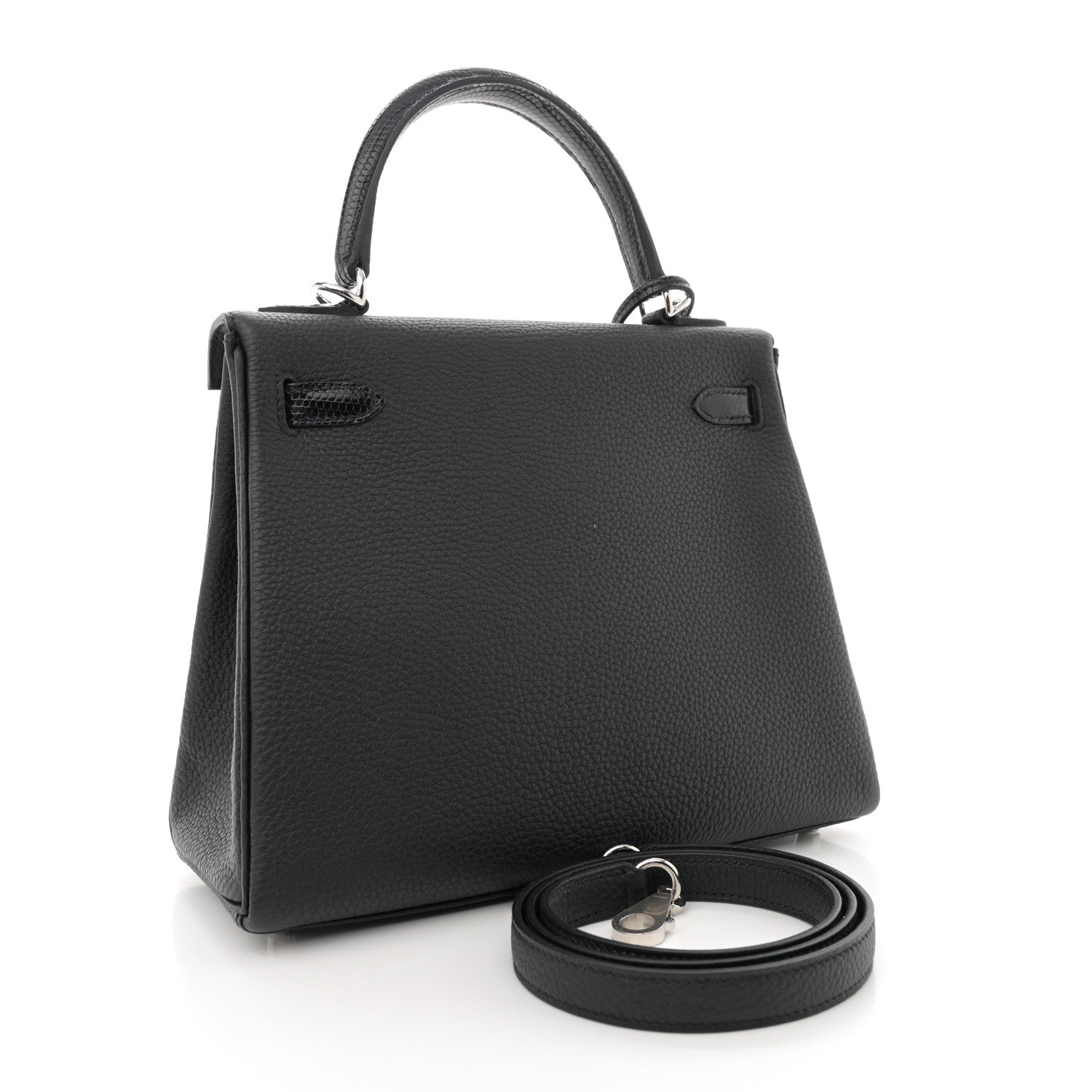 Hermes Togo Lizard Kelly Retourne Touch 25 Black 3 of 11