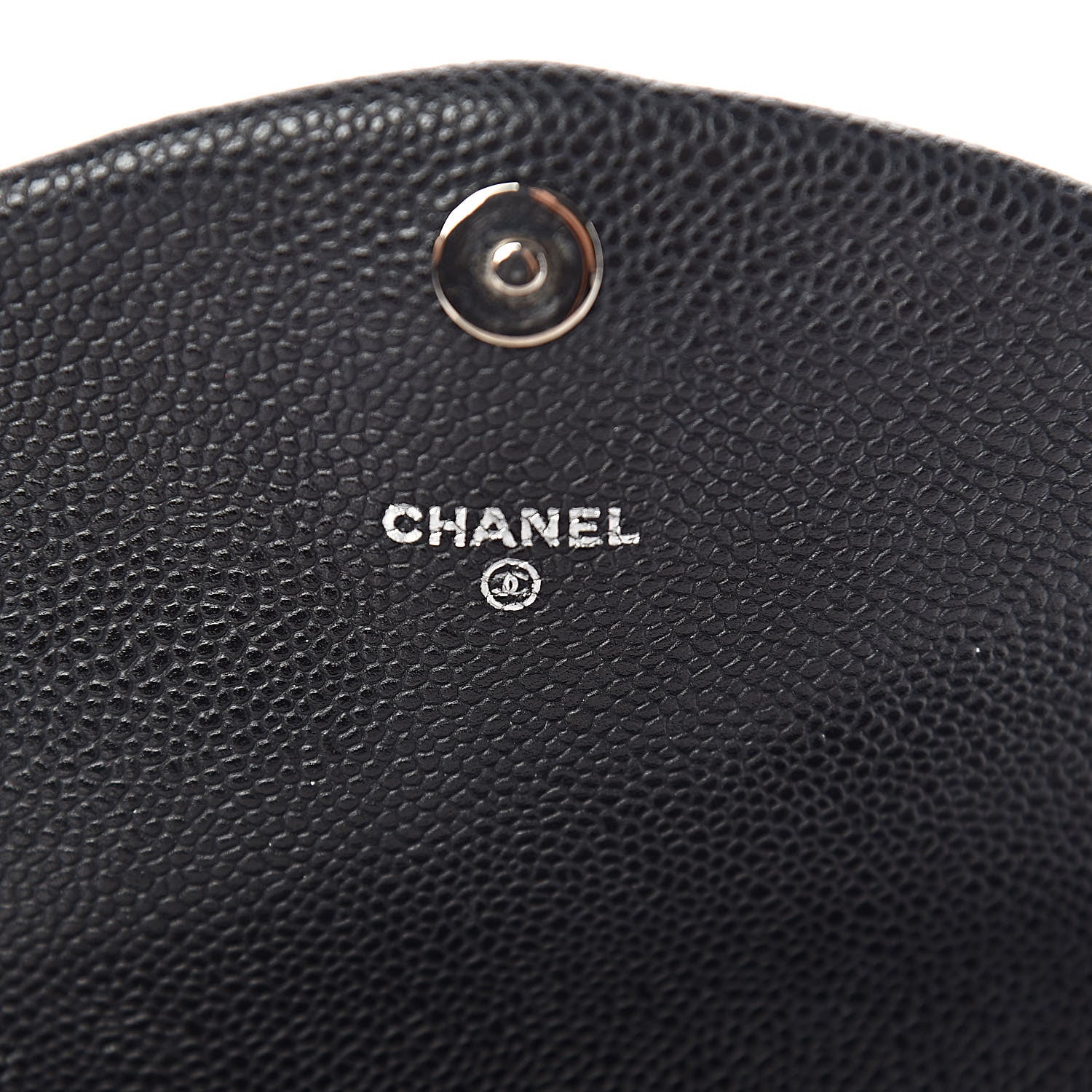 Chanel Caviar Half Moon Wallet On Chain WOC Black 6 of 13
