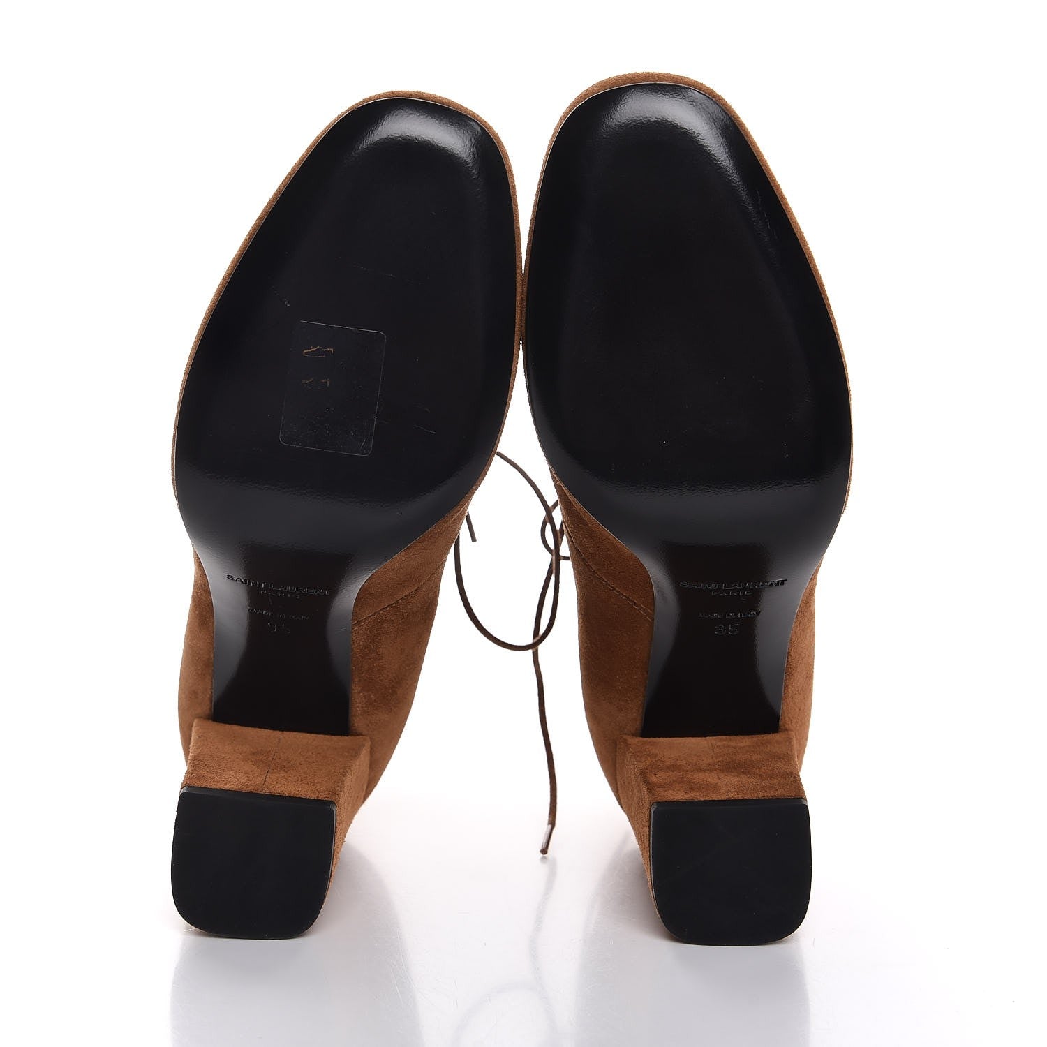 Saint Laurent Suede Otterproof Light Babies 90 Ankle Boot 35 Fox Brown 5 of 8