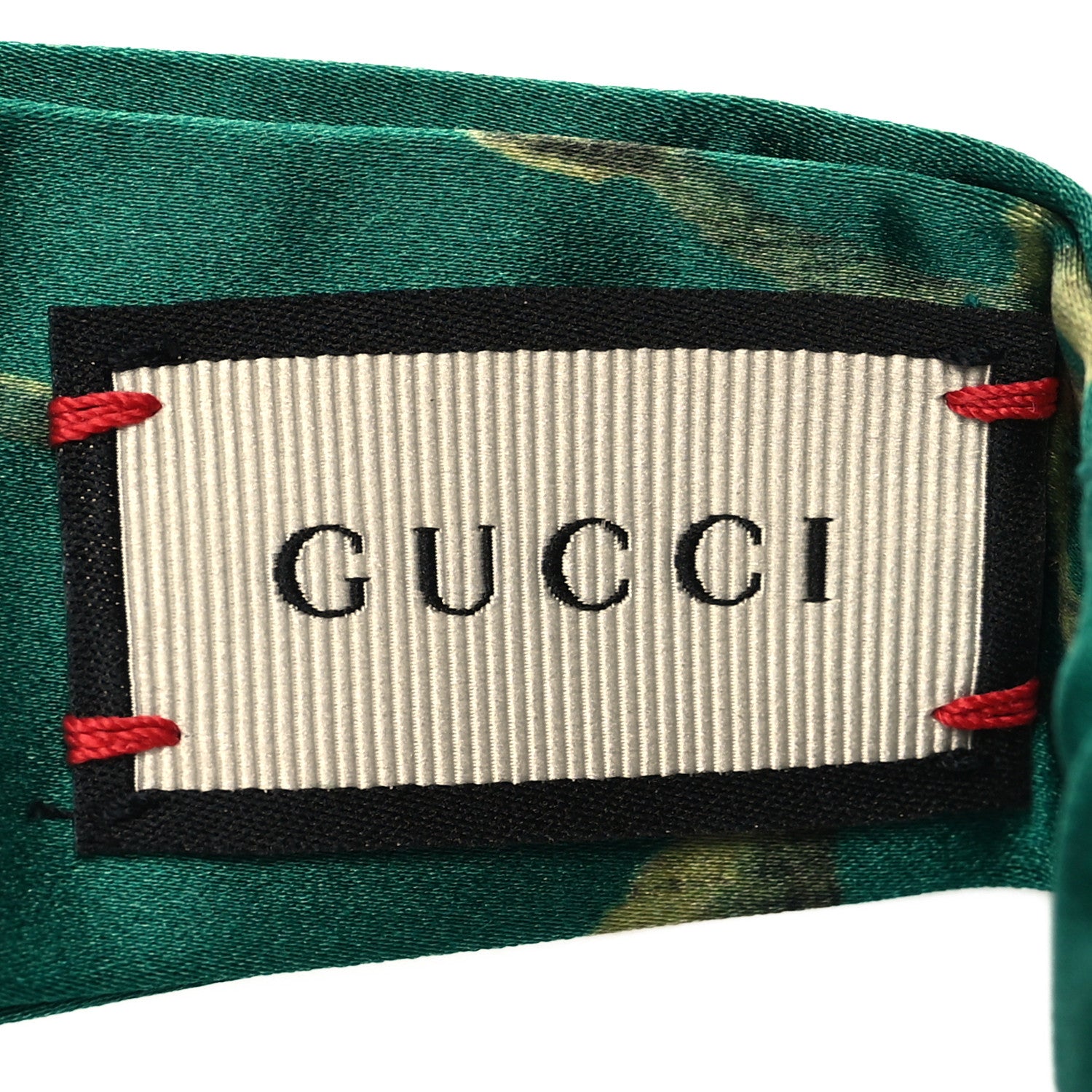 Gucci Silk Blooms Print Duchesse Headband Grass 4 of 5