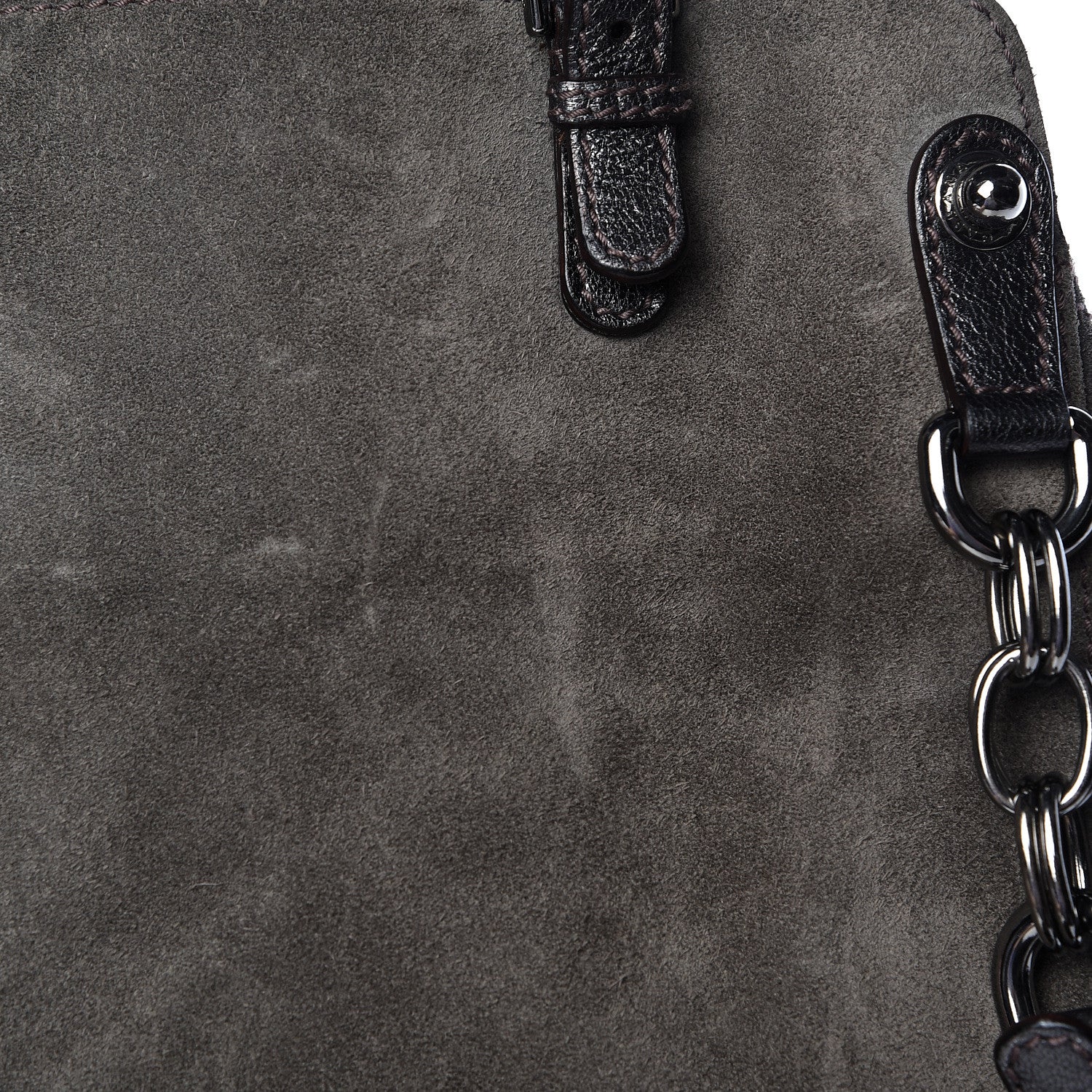 Dolce & Gabbana Suede Miss Pocket Satchel Grey 14 of 20