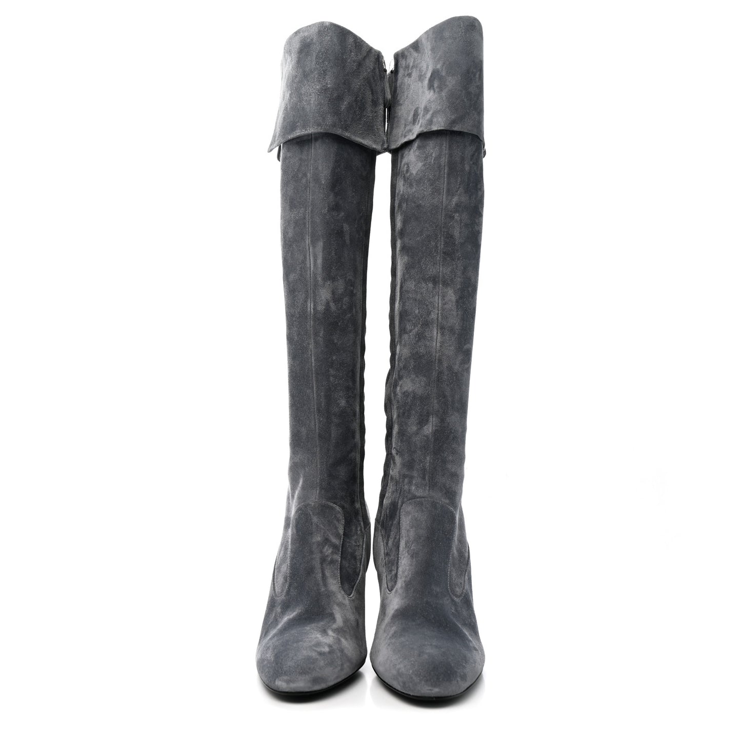 Suede High Boots 41 Grey