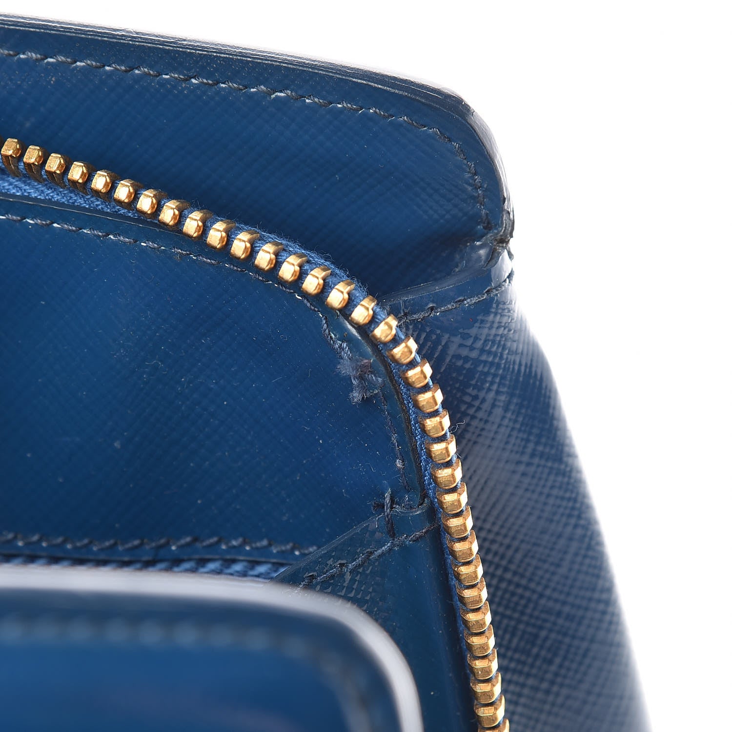 Prada Saffiano Vernice Shopping Tote Azzurro 11 of 18