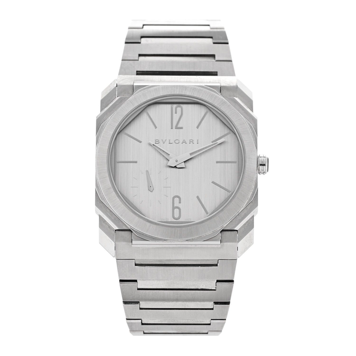 Bulgari Stainless Steel 40mm Octo Finissimo Automatic Watch Silver 1 of 5