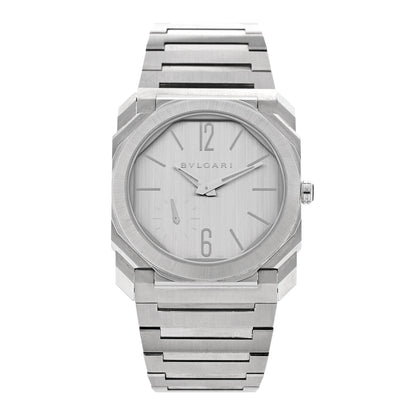 Bulgari Stainless Steel 40mm Octo Finissimo Automatic Watch Silver 1 of 5
