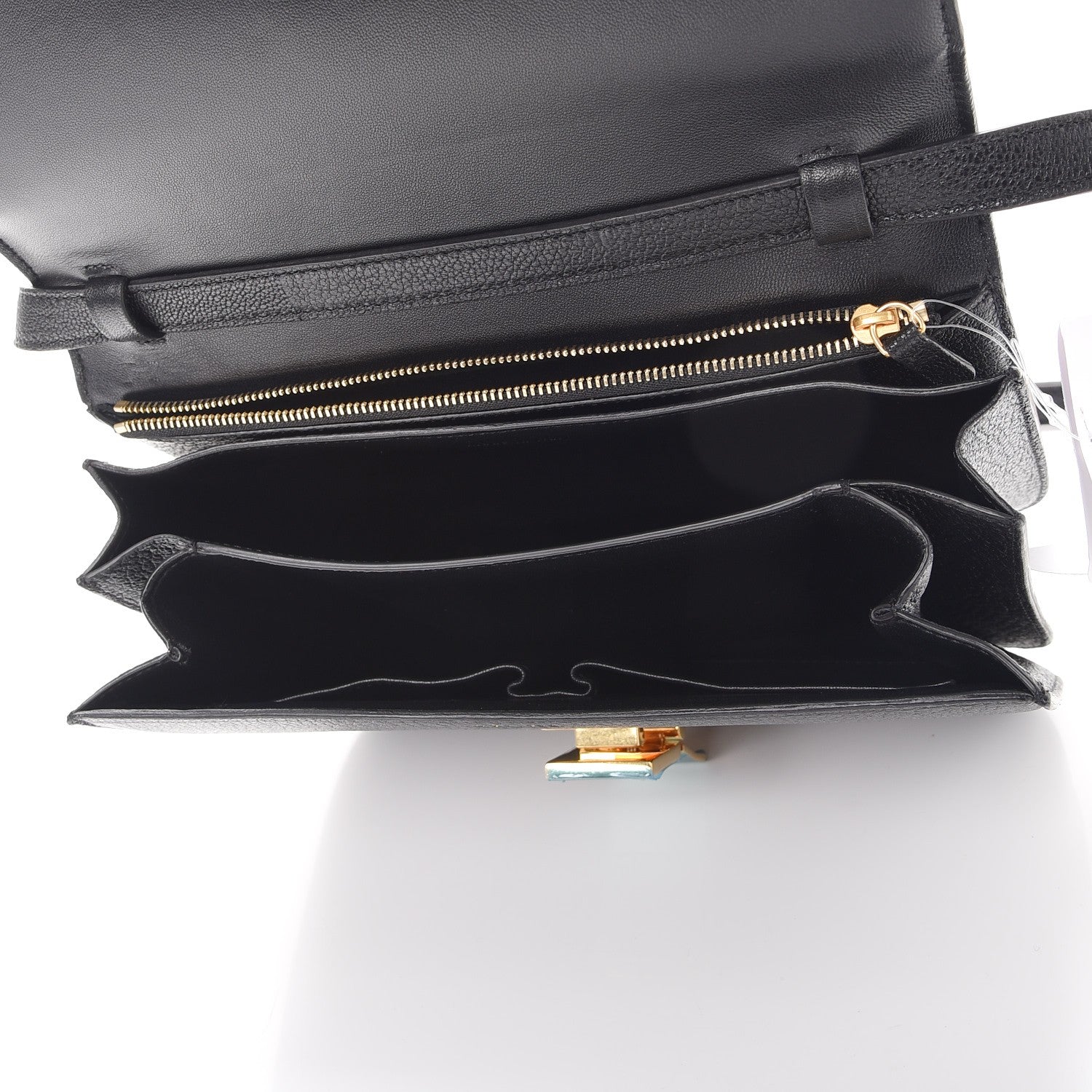 Celine Goatskin Medium Classic Box Flap Bag Black 5 of 8