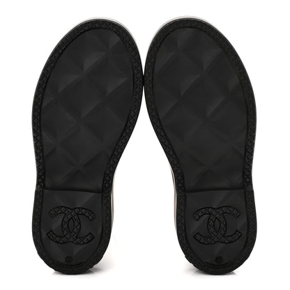 Chanel Caoutchouk CC High Boots 37 Black 6 of 11