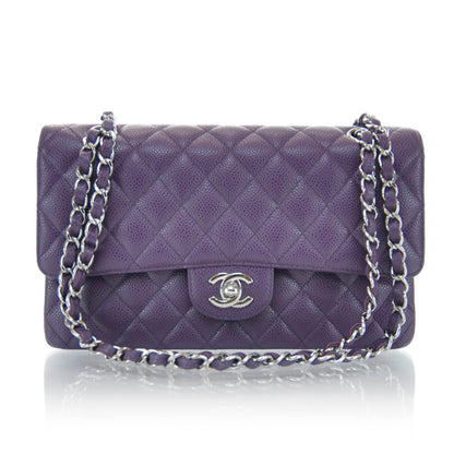 Chanel Caviar Medium Double Flap Purple 1 of 8
