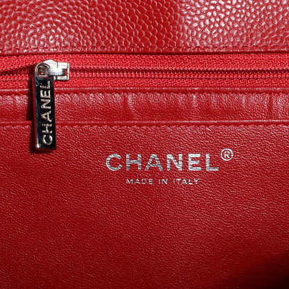 Chanel Caviar Quilted Maxi Single Flap Red 7 of 9