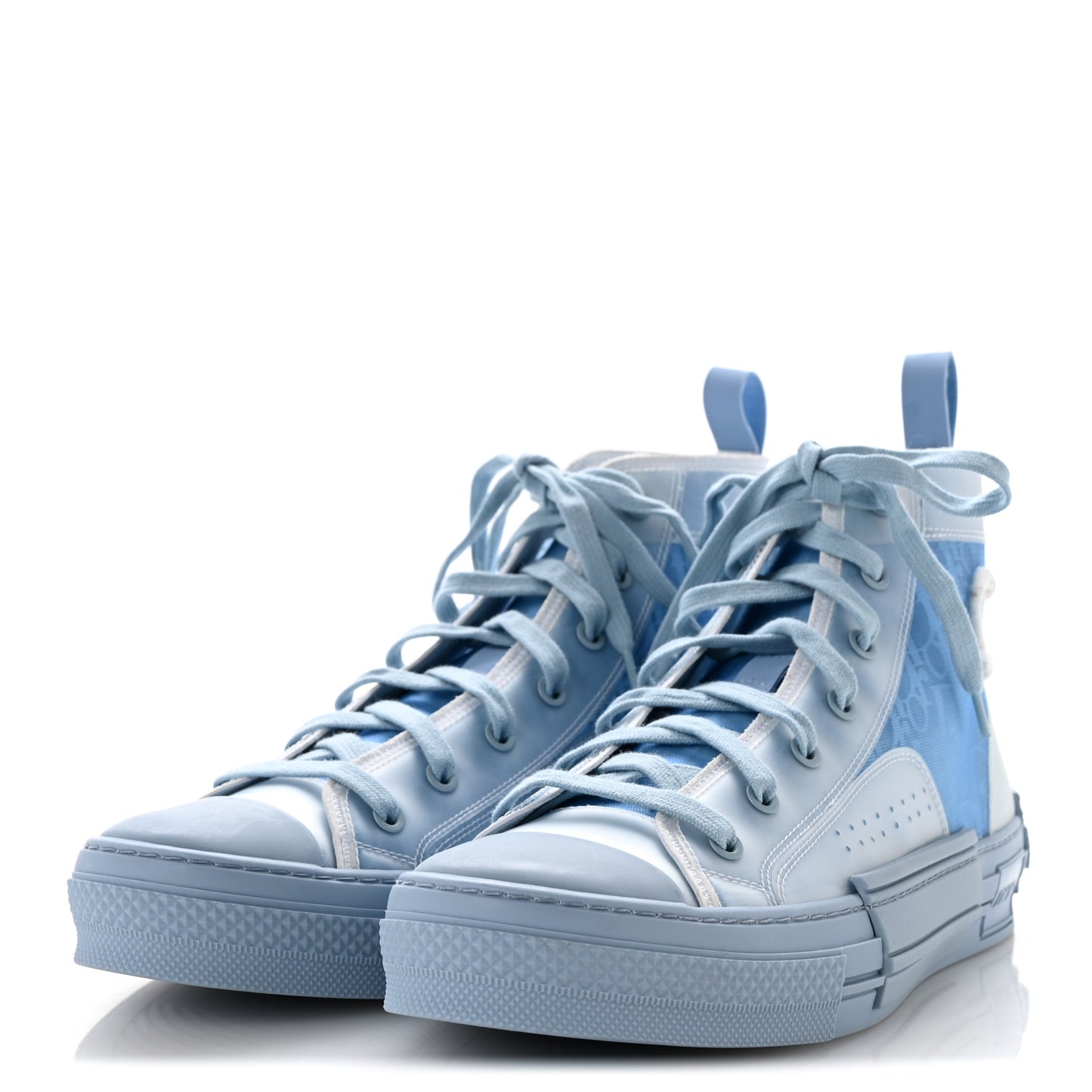X DANIEL ARSHAM Technical Canvas Oblique Mens B23 High Top Sneakers 43 Blue Beige