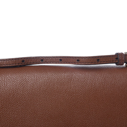 Burberry Derby Calfskin House Check Small Macken Crossbody Bag Tan 13 of 13