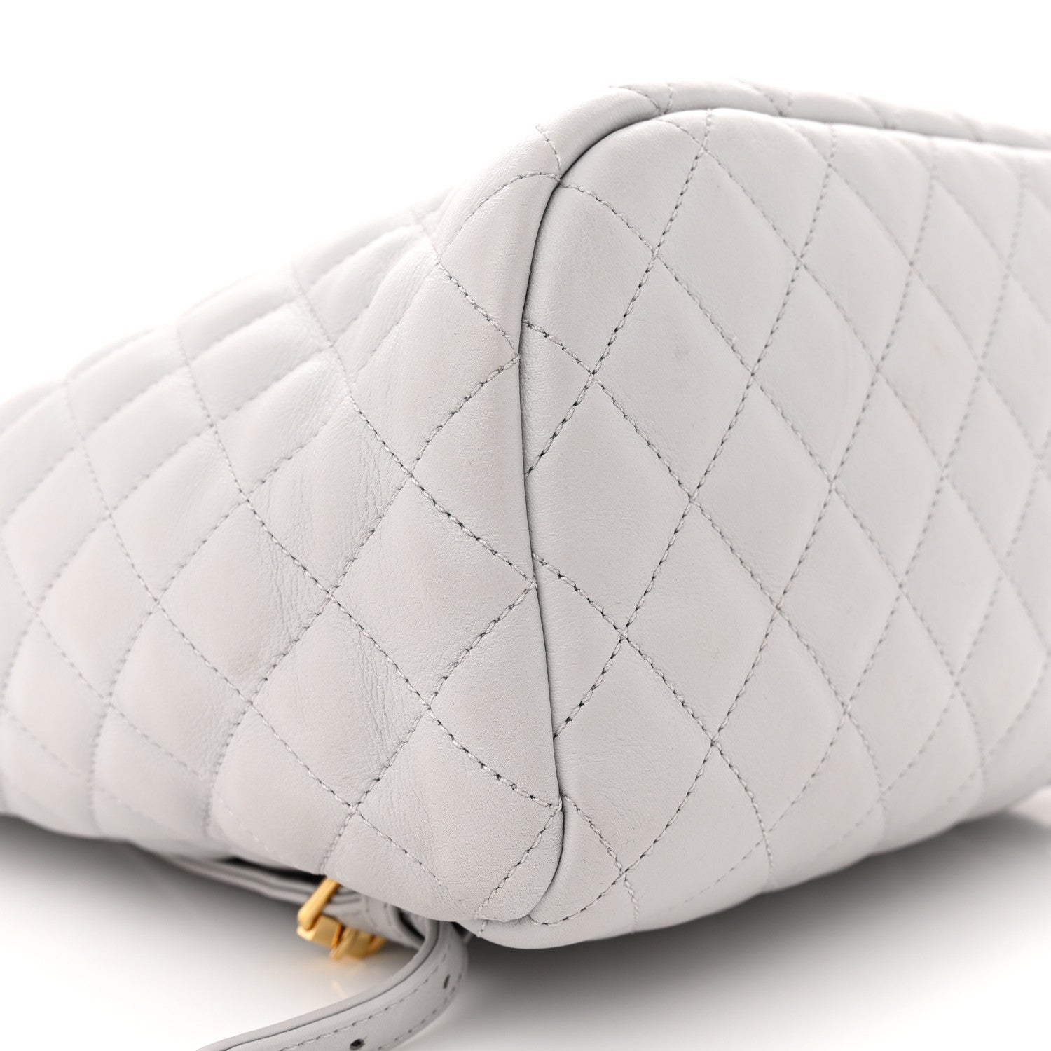 Chanel Calfskin Quilted Large Urban Spirit Backpack Grey 9 of 17