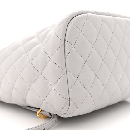 Chanel Calfskin Quilted Large Urban Spirit Backpack Grey 9 of 17